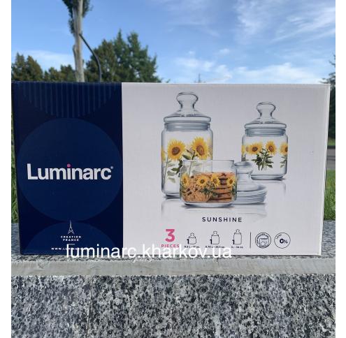 Набір Luminarc CLUB SUNSHINE /банок Х3 0,5 0,75 1л