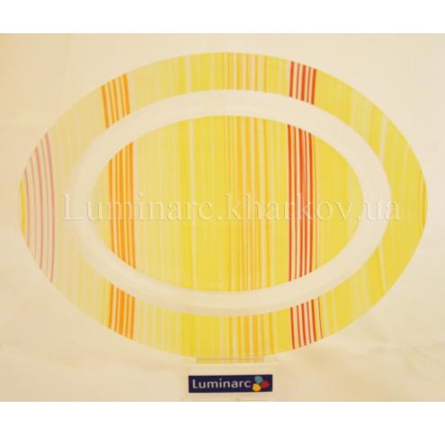 Блюдо Luminarc Carine Orange Strips /350мм овальне