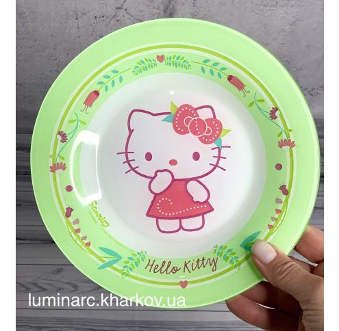 Тарелка Luminarc HELLO KITTY nordic flower  /195мм десертная