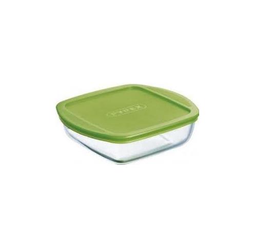 Форма PYREX COOK & STORE /25X22Х7см/ квадратная с крышк.2,2л