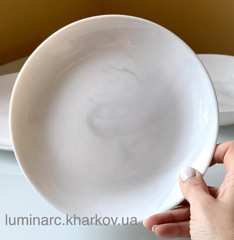 Тарілка Luminarc DIWALI MARBLE White /19см десертна