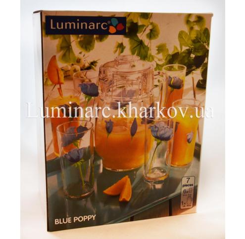 Набір Luminarc BLUE POPPY /7пр. для напоїв