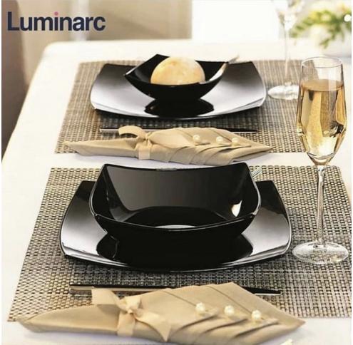 Тарілка Luminarc QUADRATO BLACK /200мм супова