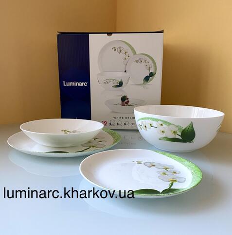 Сервіз Luminarc WHITE ORCHID /19пр.