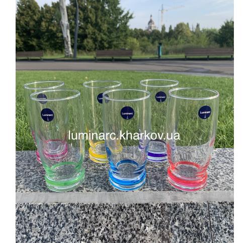 Набір Luminarc CORTINA RAINBOW /330X6 склянок високих