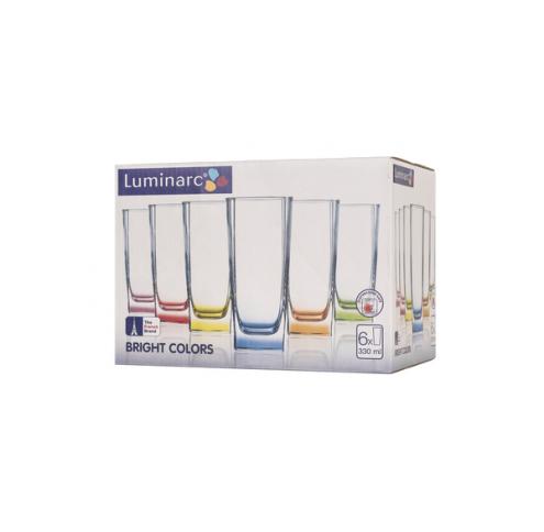 Набір Luminarc STERLING BRIGHT COLORS /6Х330мл склянок високих