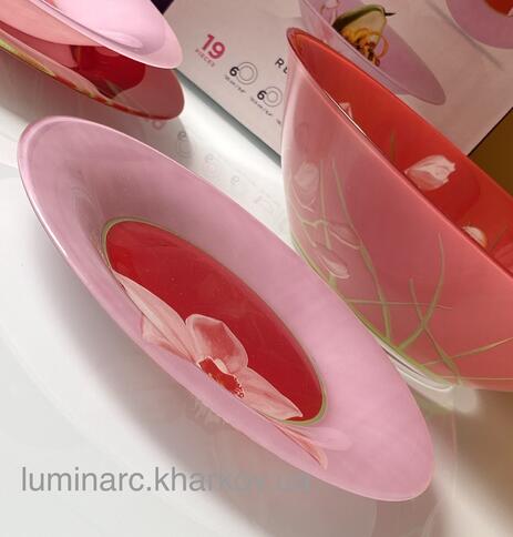 Сервиз Luminarc RED ORCHIS /19 пр.