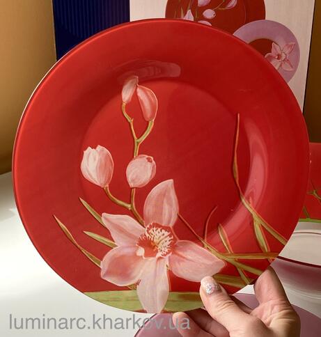 Сервиз Luminarc RED ORCHIS /19 пр.