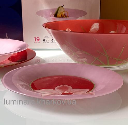 Сервиз Luminarc RED ORCHIS /19 пр.