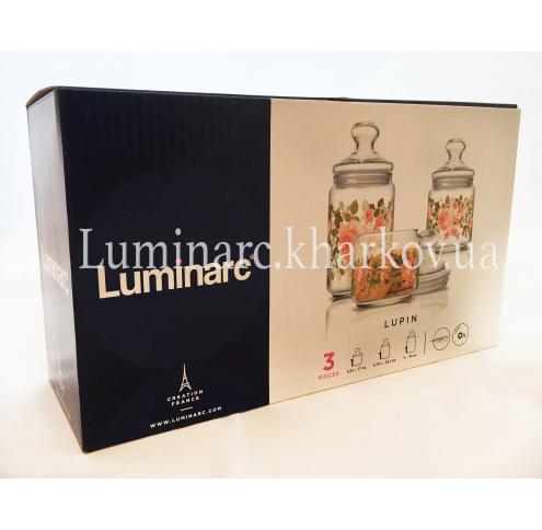 Набір Luminarc LUPIN /банок Х3 0,5 0,75 1л
