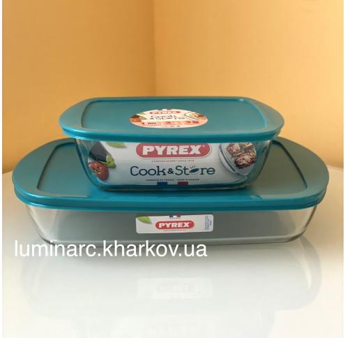 Форма PYREX  /40х27х7см(4,5л) прямокутна з кришкою