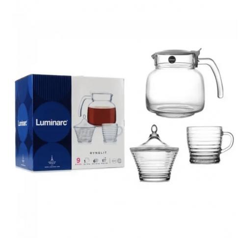 Набір Luminarc RYNGLIT /8пр.200Х6 кухоль+1,2л чайник+цукорниця