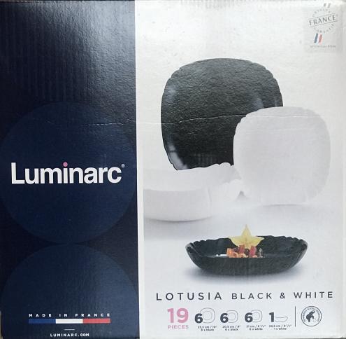 Сервіз Luminarc LOTUSIA Black&White /19пр.