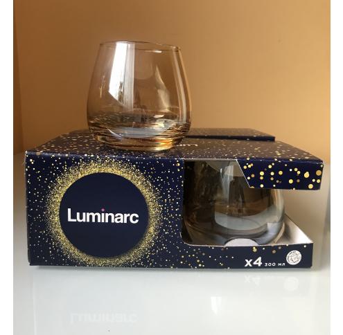 Набор Luminarc  Сир Де коньяк золотой мёд /300Х4 стаканов низких