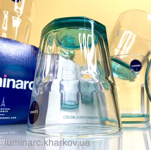 Набір Luminarc TUFF TURQUOISE /6Х300мл склянок низьких