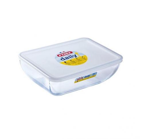 Форма PYREX DAILY /27х22см (3.5л) прямоуг.с крышкой