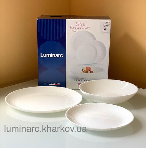 Сервиз Luminarc PAMPILLE WHITE /18 пр.