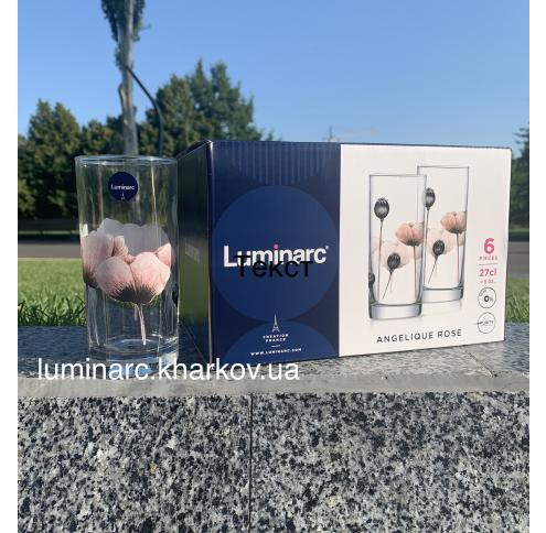 Набор Luminarc ANGELIQUE ROSE /270X6 стаканов выс