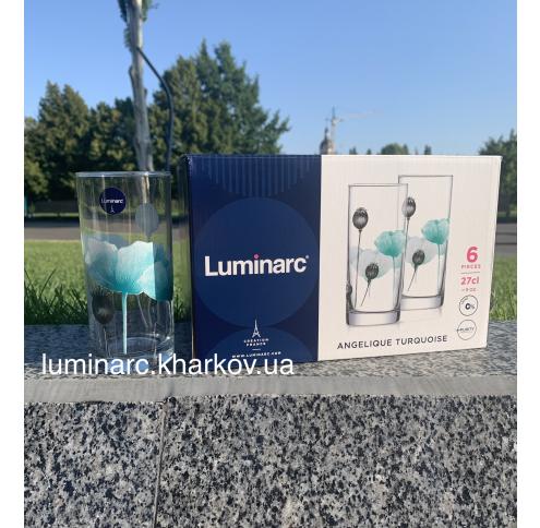 Набор Luminarc ANGELIQUE TURQUOISE /270X6 стаканов выс.