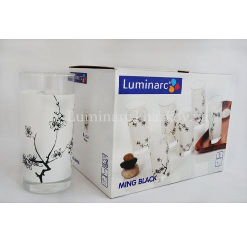 НабІр Luminarc MING BLACK /270X6 склянок вис.